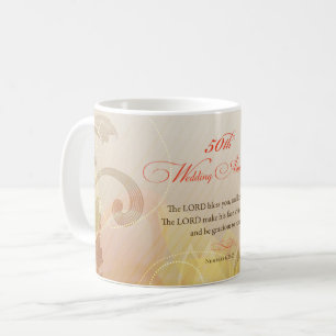 50th Wedding Anniversary, Lord Bless & Keep Coffee Mug
