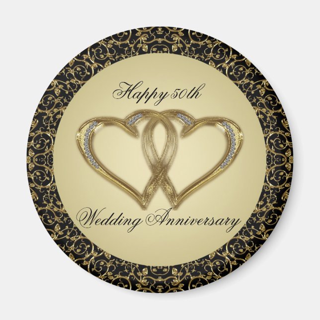 50th Wedding Anniversary Magnet (Front)