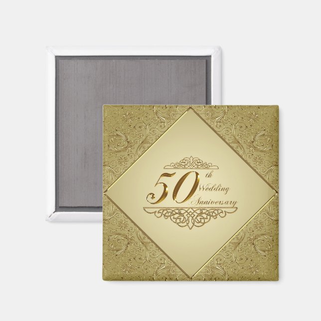 50th Wedding Anniversary Magnet (Front/Back)