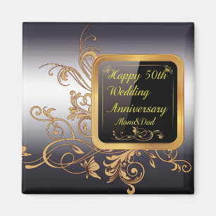 50th Wedding Anniversary Magnet