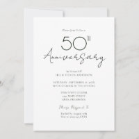 50th Wedding Anniversary Minimal