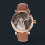 50th Wedding Anniversary Modern Elegant Photo  Watch<br><div class="desc">Modern,  elegant,  photo,  parents,  husband,  wife,  50th Wedding anniversary watch.</div>