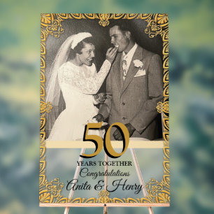 50th Wedding Anniversary or Any Year Acrylic Sign