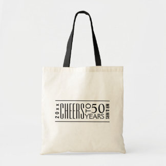 50th Wedding Anniversary or Any Year Modern Gift Tote Bag