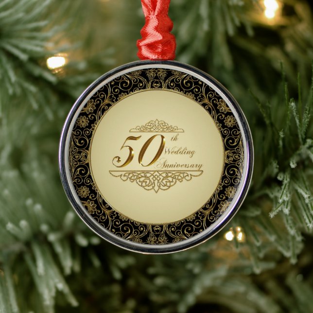 50th Wedding Anniversary Ornament (Tree)