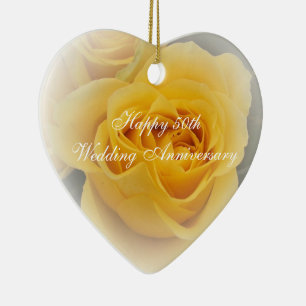 50th Wedding Anniversary Ornament