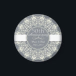 50th Wedding Anniversary ornamental round lace Magnet<br><div class="desc">50th Wedding Anniversary Classic Elegant Luxury ornamental round lace with arabesque elements design. You are welcome to visit my store for more beautiful products.</div>