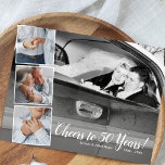 50th Wedding Anniversary Party, Any Year, Photos Postcard<br><div class="desc">Celebrate a big wedding Anniversary with this postcard party invitation featuring 4 photos of the anniversary couple.  Easily customise with all your party details on the front and back.  Perfect for any year - just change the 50 to 40,  60,  etc.</div>