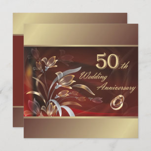 50th Wedding Anniversary Party Invitation