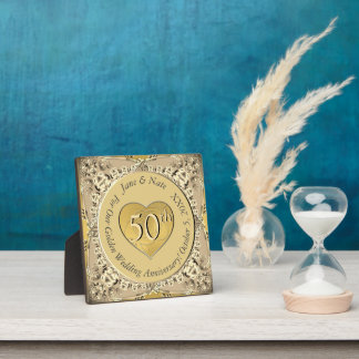 50th Wedding Anniversary Plaque