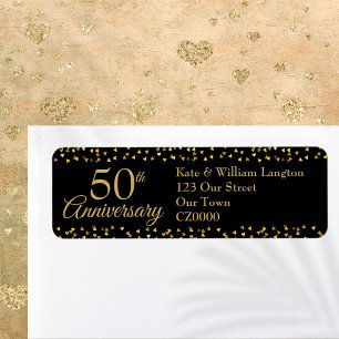 50th Wedding Anniversary Return Address