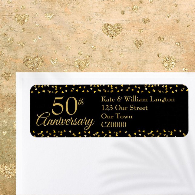 50th Wedding Anniversary Return Address (50th Wedding Anniversary Return Address Label)