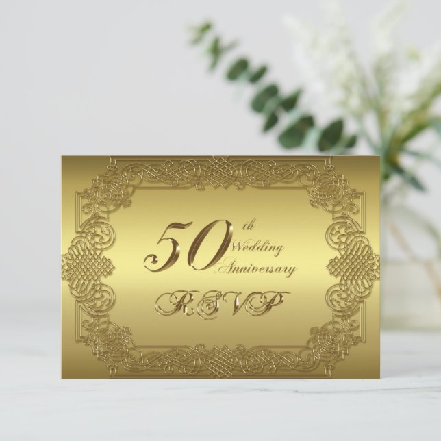 50th Wedding Anniversary RSVP (Standing Front)