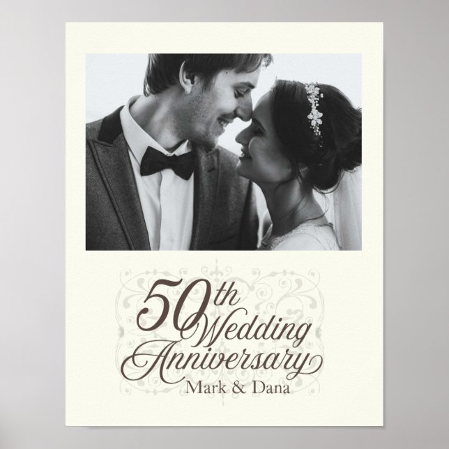 50th Wedding Anniversary Sign (Front)