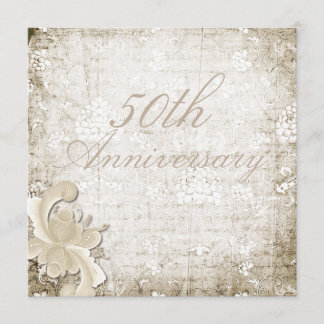 50th Wedding Anniversary Telemark Design Custom Invitation