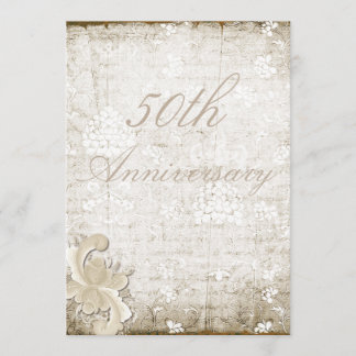 50th Wedding Anniversary Telemark Style Custom Invitation