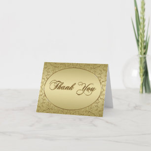 50th Wedding Anniversary Thank You Note Card
