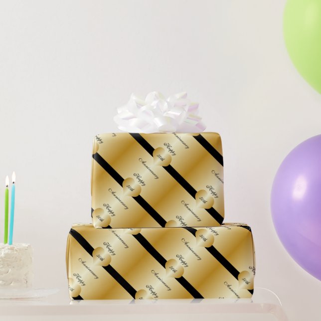 50th Wedding Anniversary Wrapping Paper (Party Gifts)