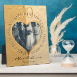 50th Wedding AnniversaryTabletop Plaque with Easel<br><div class="desc">So here's to putting heart and soul into your anniversary plaque; a heart framed photo of whom you love and all for their 50th wedding anniversary! :)</div>