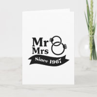 50th Years Anniversary Couples Gift Mr Mrs 1967