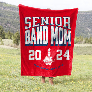 50x60 School Band Senior Mom Stadium Fleece Blanke Blanket