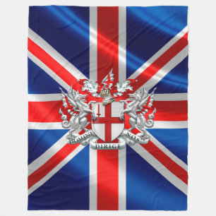 [510] City of London - Coat of Arms Fleece Blanket