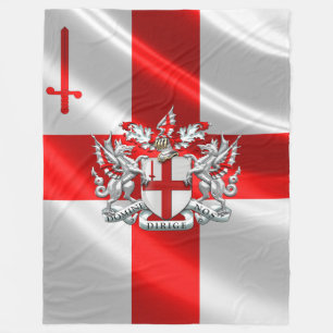 [510] City of London - Coat of Arms Fleece Blanket