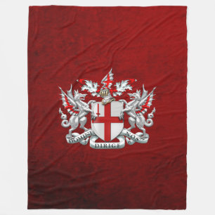 [510] City of London - Coat of Arms Fleece Blanket