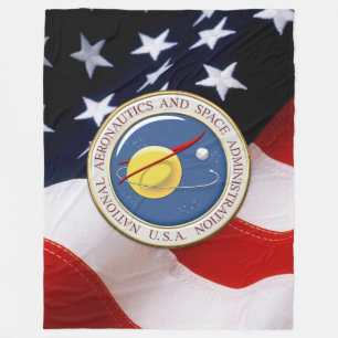 [510] NASA Emblem [3D] Fleece Blanket