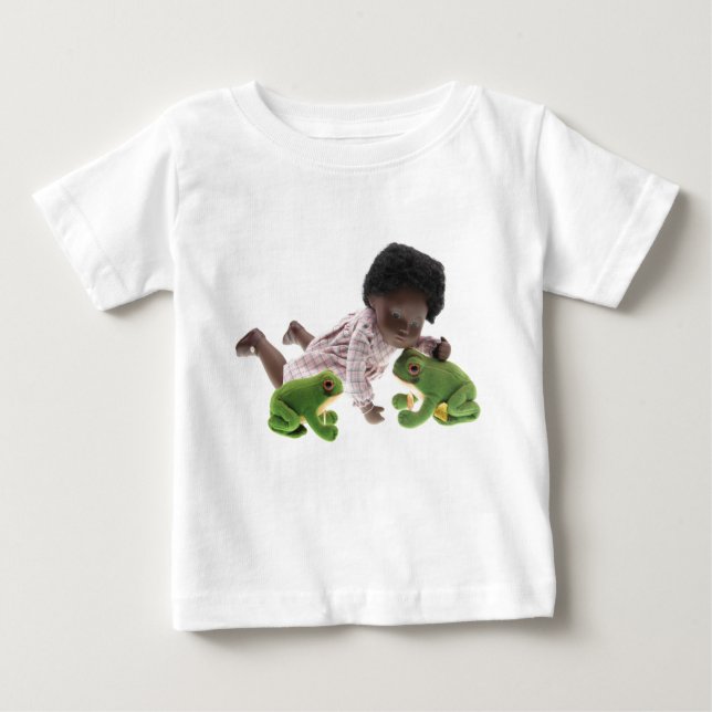 519 Sasha Cara Black Baby Baby T-Shirt (Front)