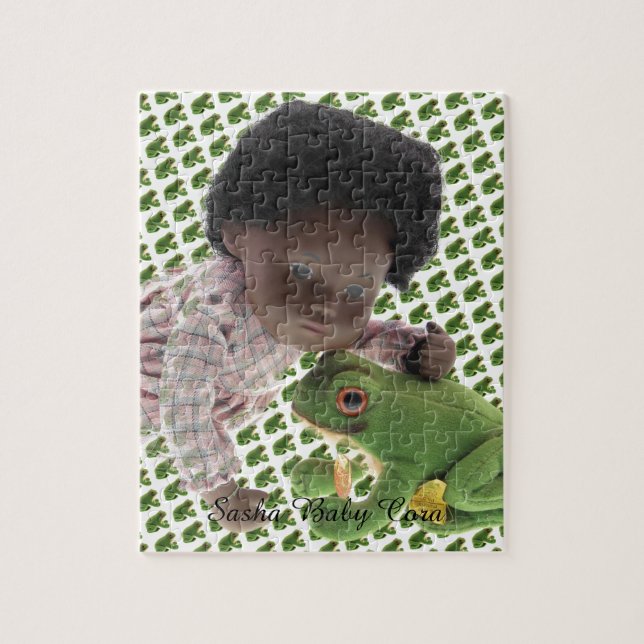 519 Sasha Cara Black  Baby Puzzles (Vertical)