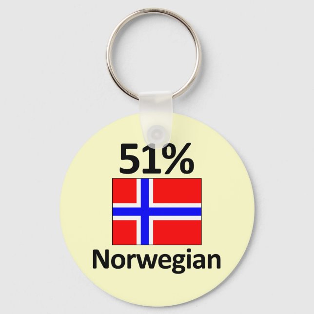 51% Norwegian Key Ring (Front)