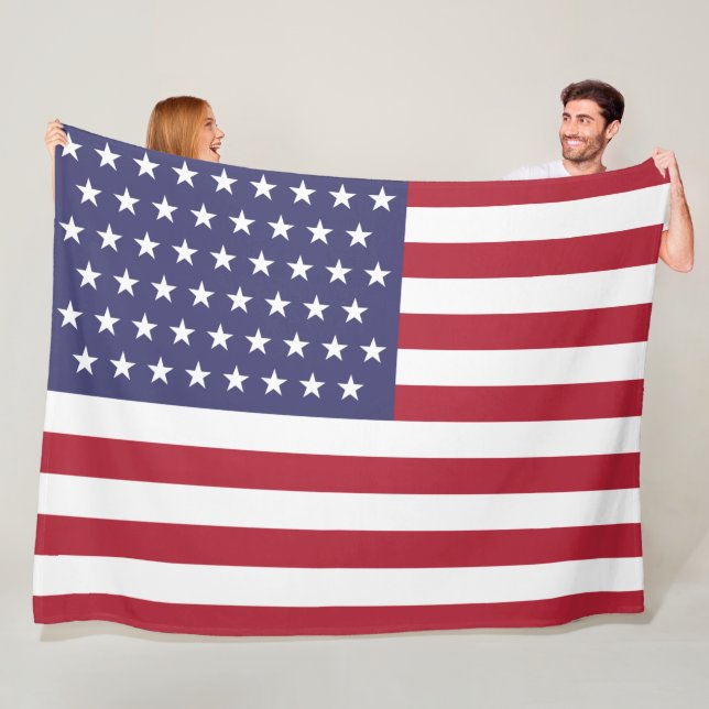 51 Star Flag of the United States of America (USA) Fleece Blanket (In Situ)