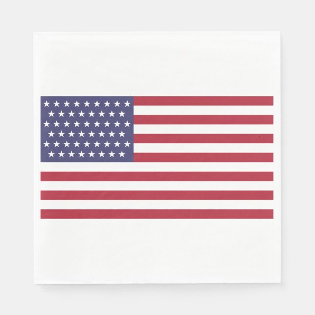 51 Star Flag of the United States of America (USA) Napkin (Front)