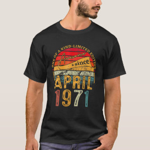 51 Year Old Awesome Since April 1971 Gifts 51St Bi T-Shirt