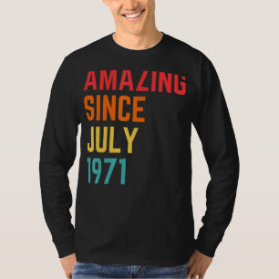 51 Years Old Awesome Since July 1971 51th Birthda T-Shirt