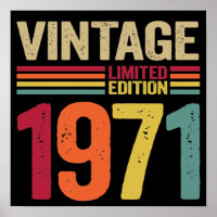 51 Years Old Gifts Vintage 1971 51th Birthday gift