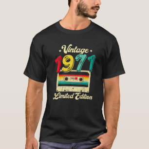 51 Years Old Vintage 1971 Cassette Tape 51St Birth T-Shirt