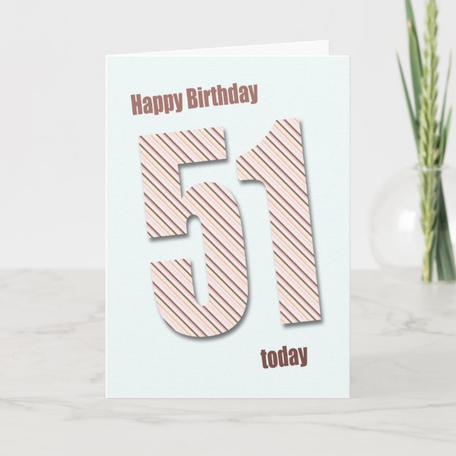51st birthday card (Front)