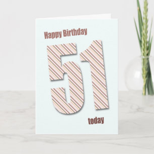 51st birthday card