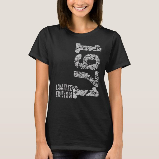 51st Birthday Ladies Mens 51 Years 1971    6 T-Shirt (Front)