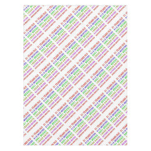 51st Birthday Milestones Tablecloth