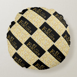 51st Birthday Round Cushion