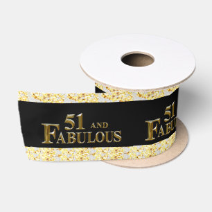 51st Birthday Satin Ribbon