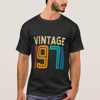 51st Birthday Vintage 1971  51 Years Old Men Women T-Shirt