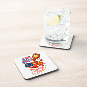 51st State Maple Syrup USA Map Political Food Fun  Coaster