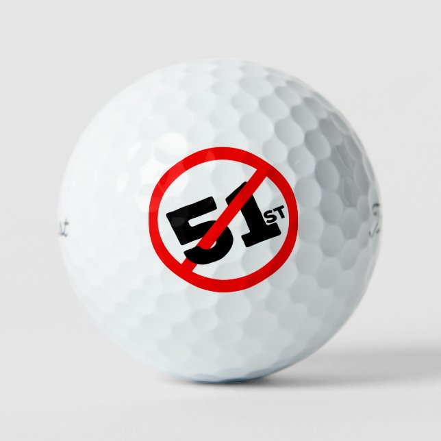 51st State No Way Golf Balls (Front)