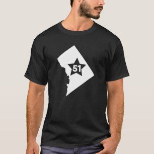 51st State Statehood 51 Star Washington DC T Shirt