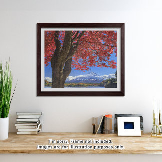 [520] Mt.Fuji – Crimson Leaves and a Snowy Crown Jigsaw Puzzle