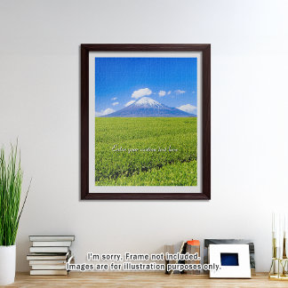 [520] Mt.Fuji – Spring Sprouts in Tea Fields Jigsaw Puzzle